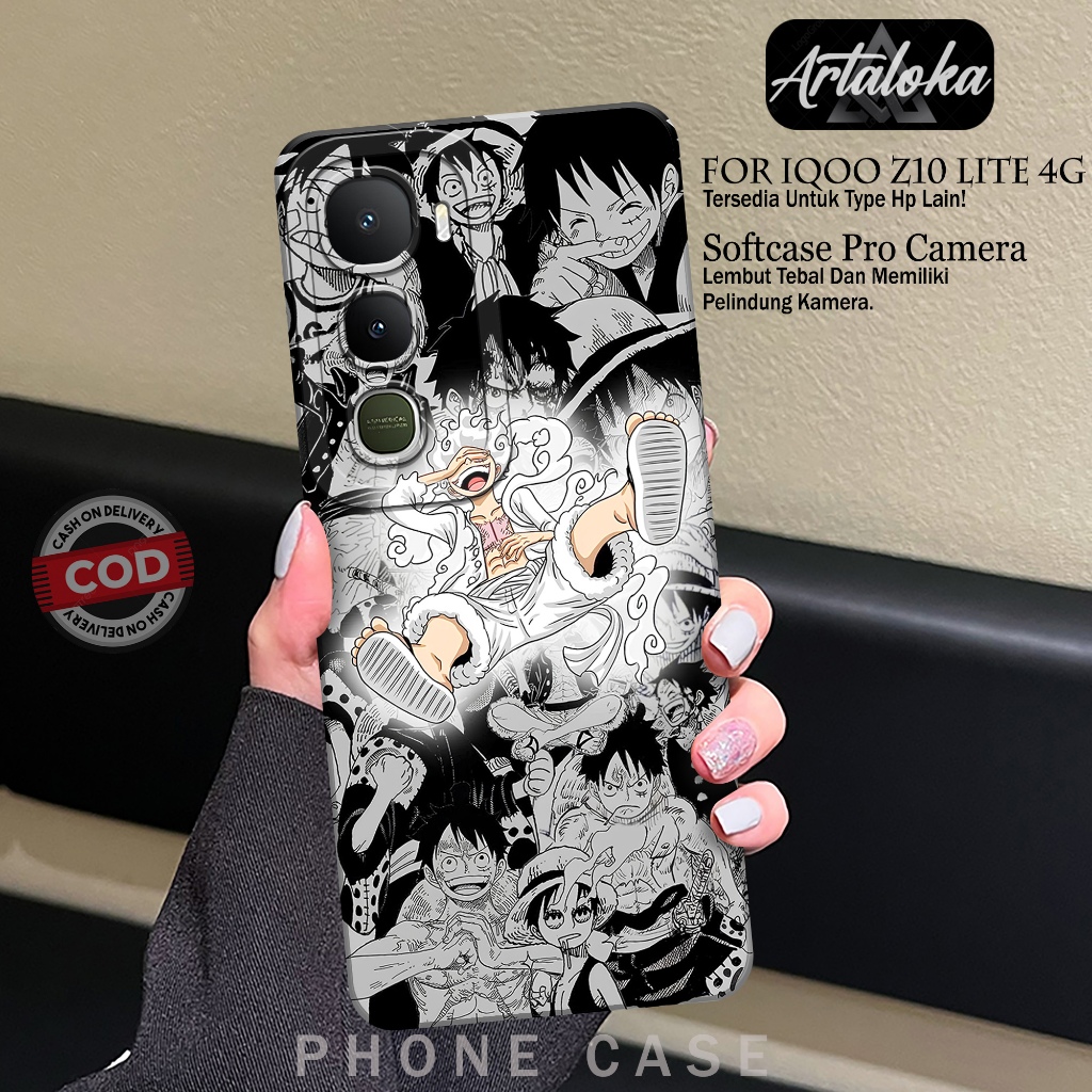 Softcase Hp IQOO Z10 LITE 4Gแฟชั่นกรณีอะนิเมะKesing IQOO Z10 LITE 4GซิลิโคนTPU Proกล้องIQOO Z10 LITE