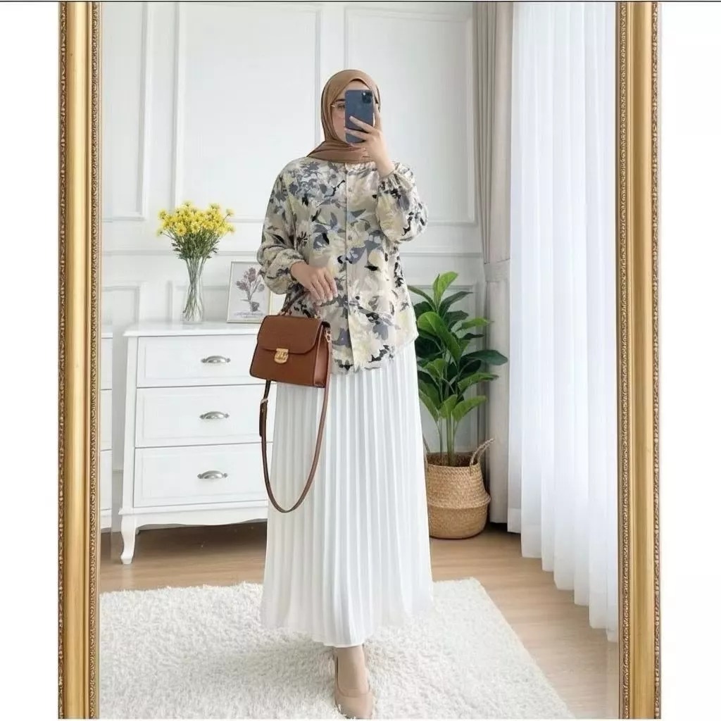 KEMEJA RIGAR JUMBO RAYON SHIRT L XL // BUTTON SHIRT // MOTIF SHIRT // BIG SIZE // TOP // เสื้อเชิ้ตผ