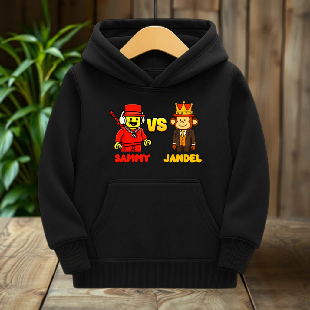 HOODIE SAMEMY VS JANDEL ROBLOX HOODIE สําหรับเด็กผู้ชายและเด็กผู้หญิง