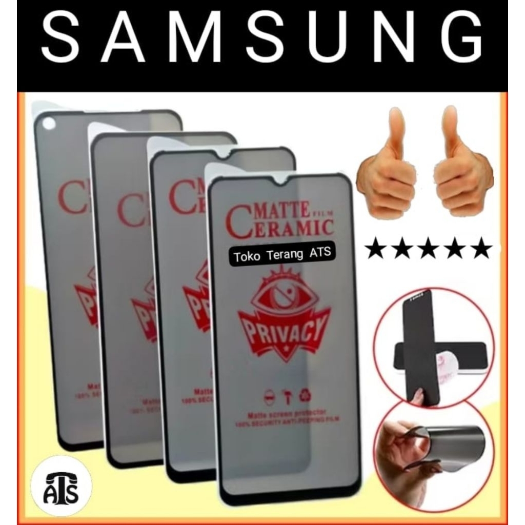 Anti-Scratch Black Spy Ceramics Samsung A01 A02 A02S A03 A03S A04 A04E A05S A06 A07 A10S A11 A12 A13