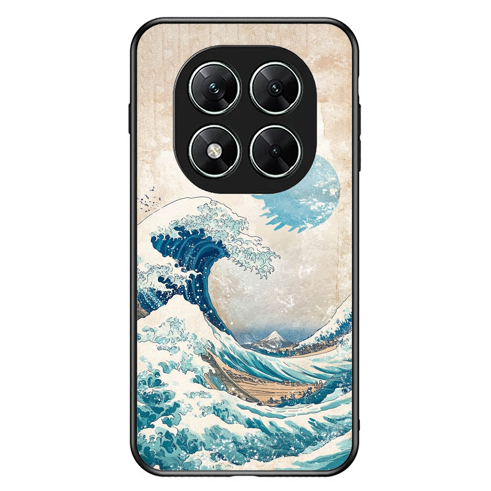 เคสโทรศัพท์ POCO X7 X6 X5 X3 PRO GT 4G 5G TPU Rubber Softcase Japan Wave paint art