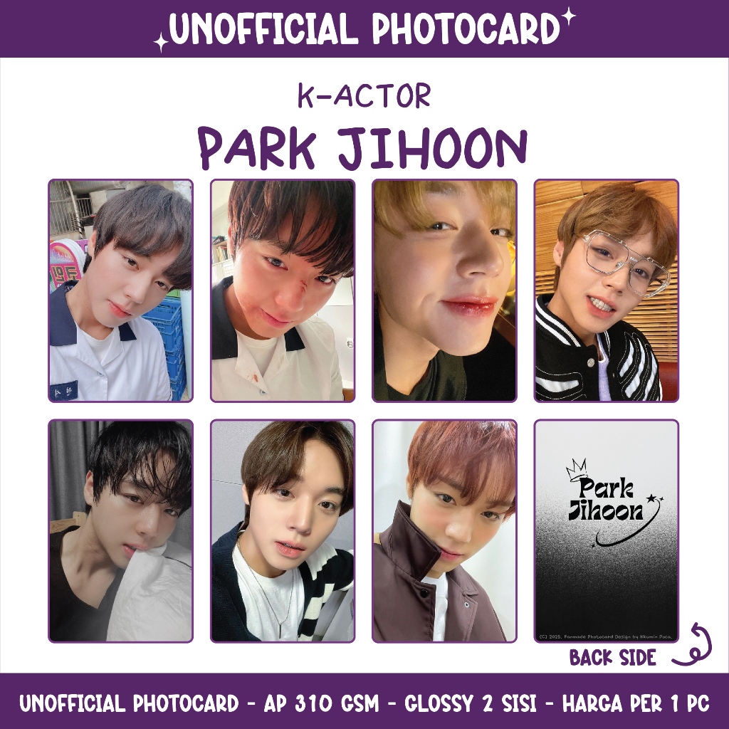 UNOFFICIAL PHOTOCARD K-ACTOR - PARK JIHOON