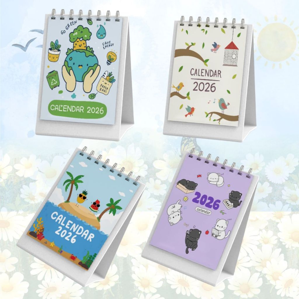 CALENDAR 2026 AESTETIC / CALENDAR MINI STAND 2026 / CALENDAR MINI 2026 / CALENDAR 2026 by.TOOKE