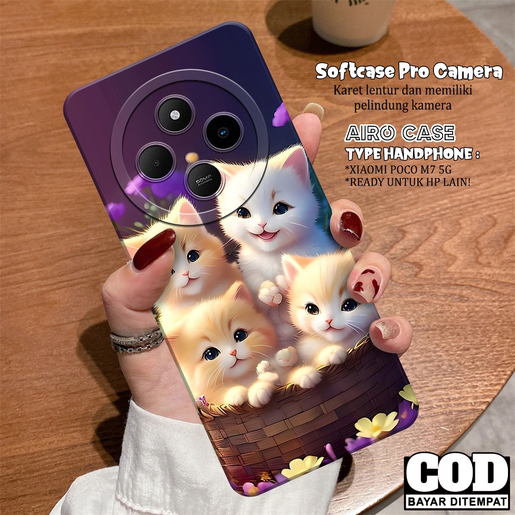 เคส XIAOMI POCO M7 5G 2025 - เคส XIAOMI POCO M7 5G 2025 Softcase - เคสแฟชั่น CAT - เคส XIAOMI POCO M