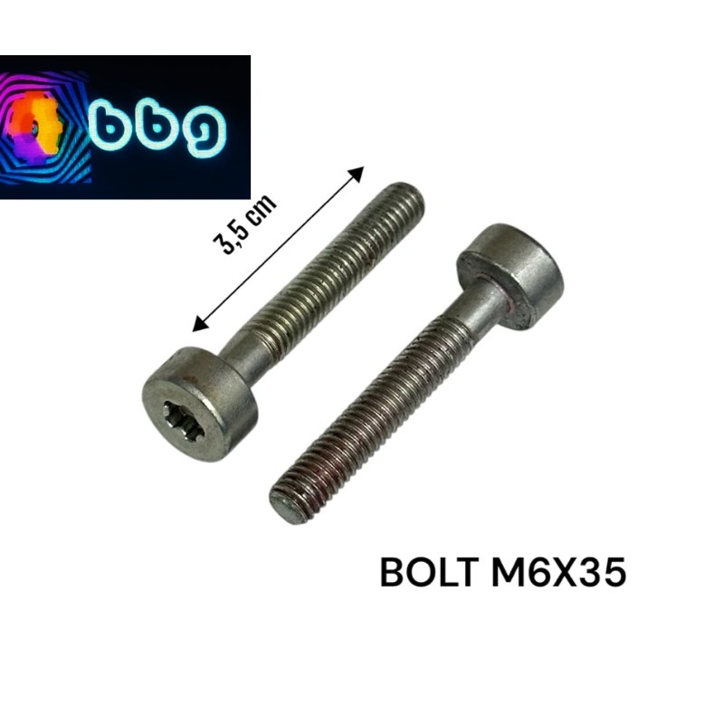 MESIN 10-KEY L-KEY BOLT 3.5 cm LENGTH m6x35 ORIGINAL ENGINE BODY PLATE BOLT