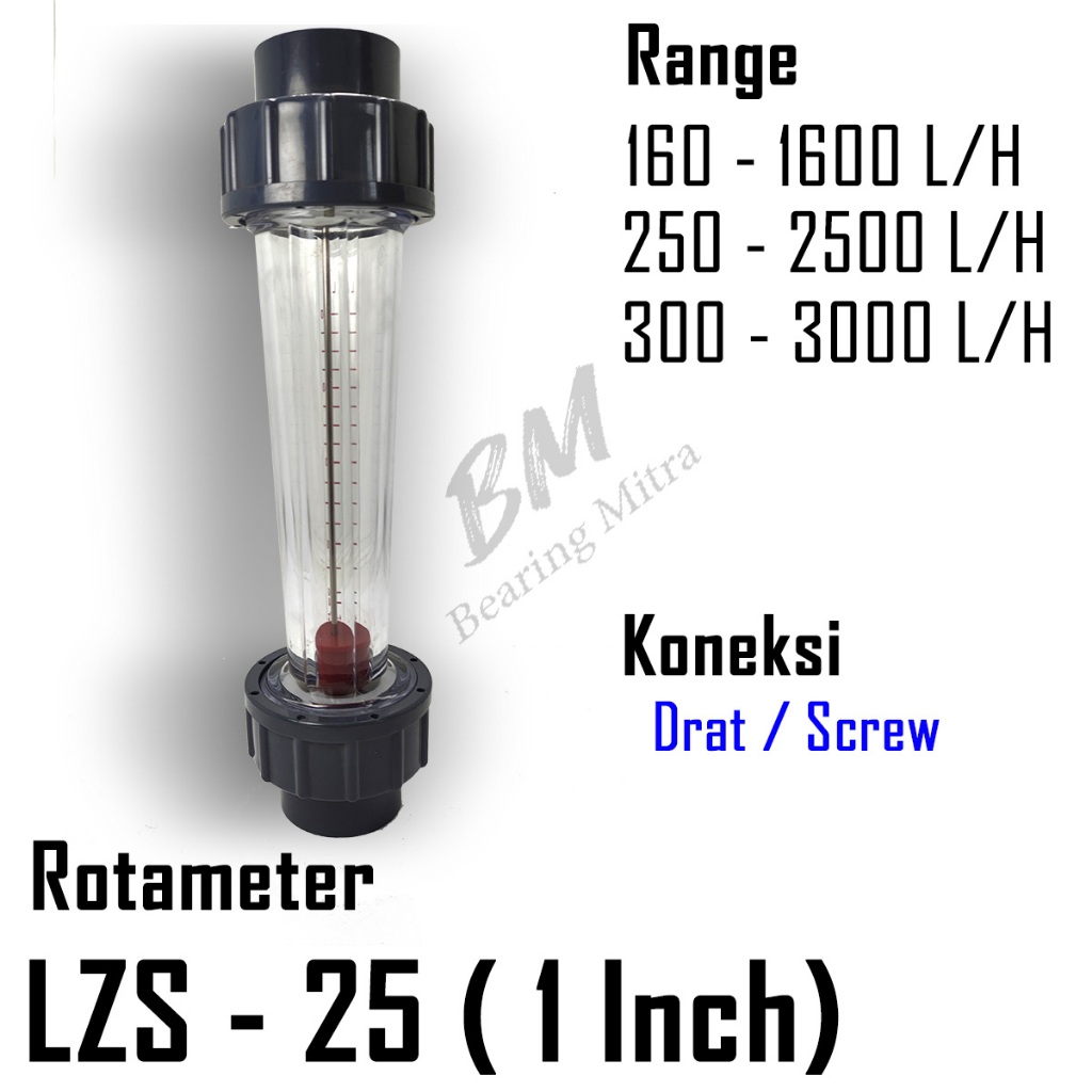Rotameter Flowmeter Dart LZS-25 (1 นิ้ว)