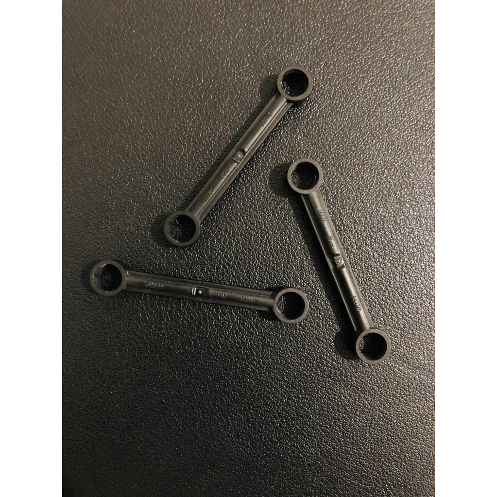 Lego Parts - 2739a - สีดํา Technic Link 1 x 6 ไม่มี Stoppers