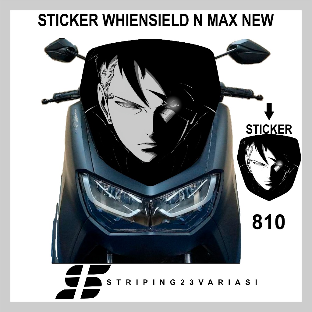 สติ๊กเกอร์ติดกระจกหน้ารถ - visor n max new cool motif ล่าสุด 809 - 816