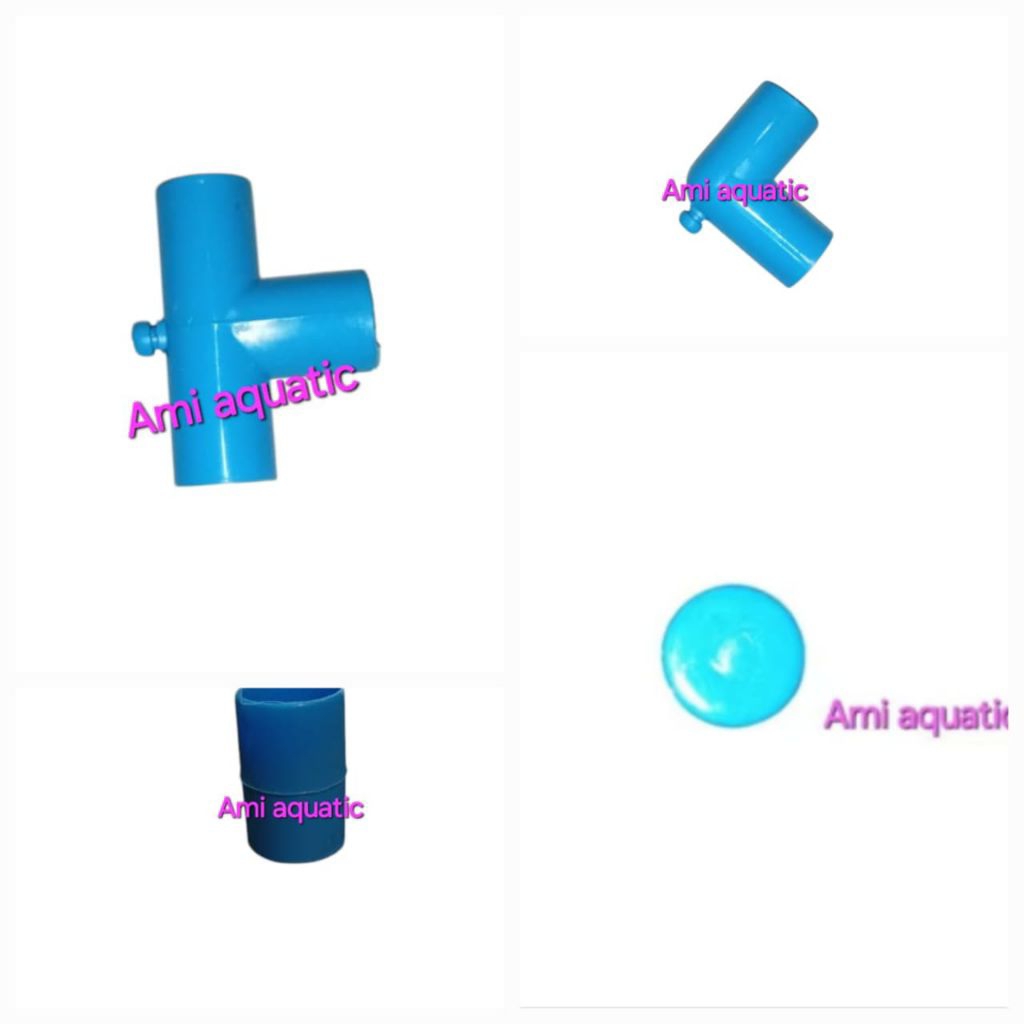 ข้อต่อท่อตู้ปลา 5/8 ใน L/T/I/BLUE CAP