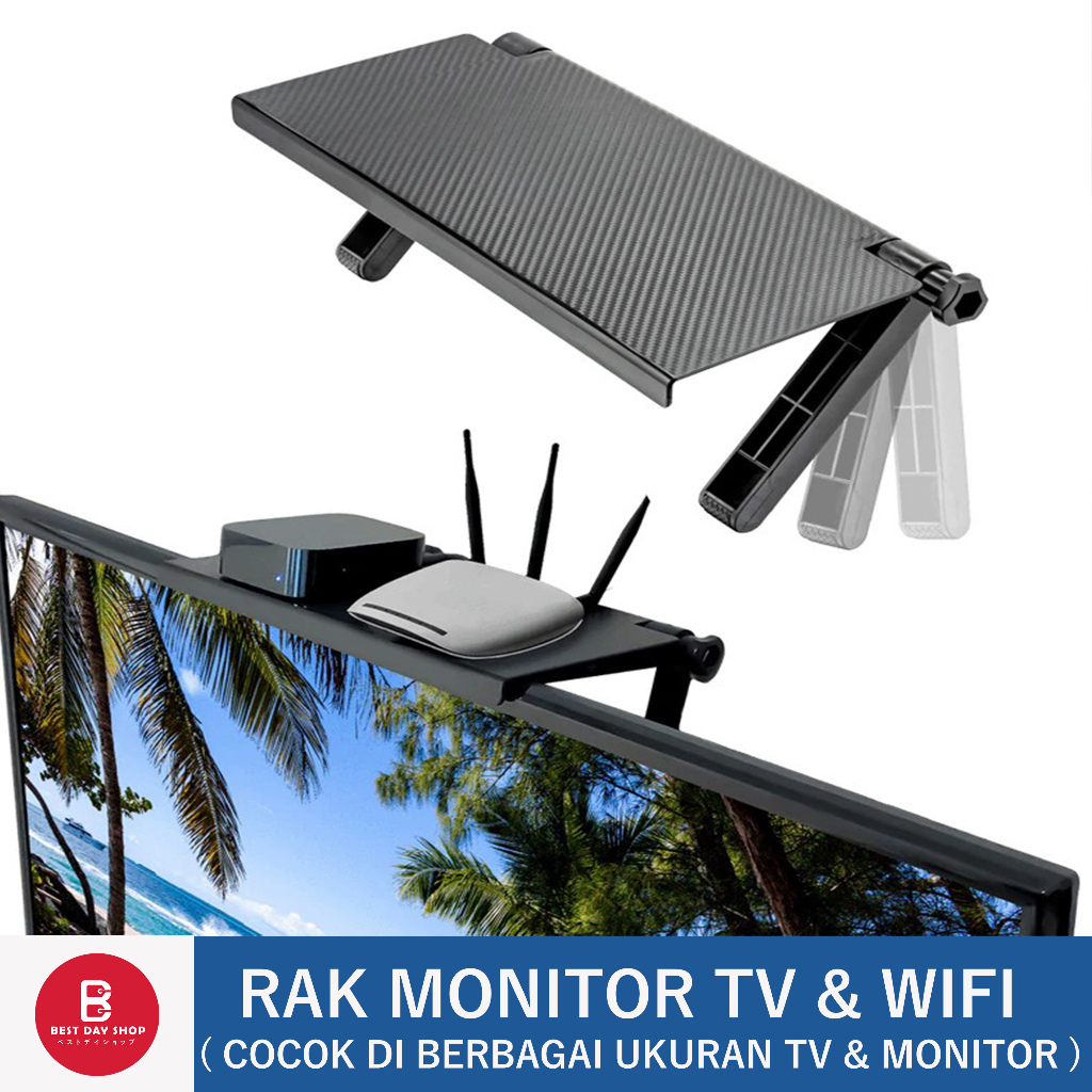 TV AND WIFI MONITOR RACK / MULTIPURPOSE TV RACK / ANDROID TV STB RACK / SCREEN TOP SHELF