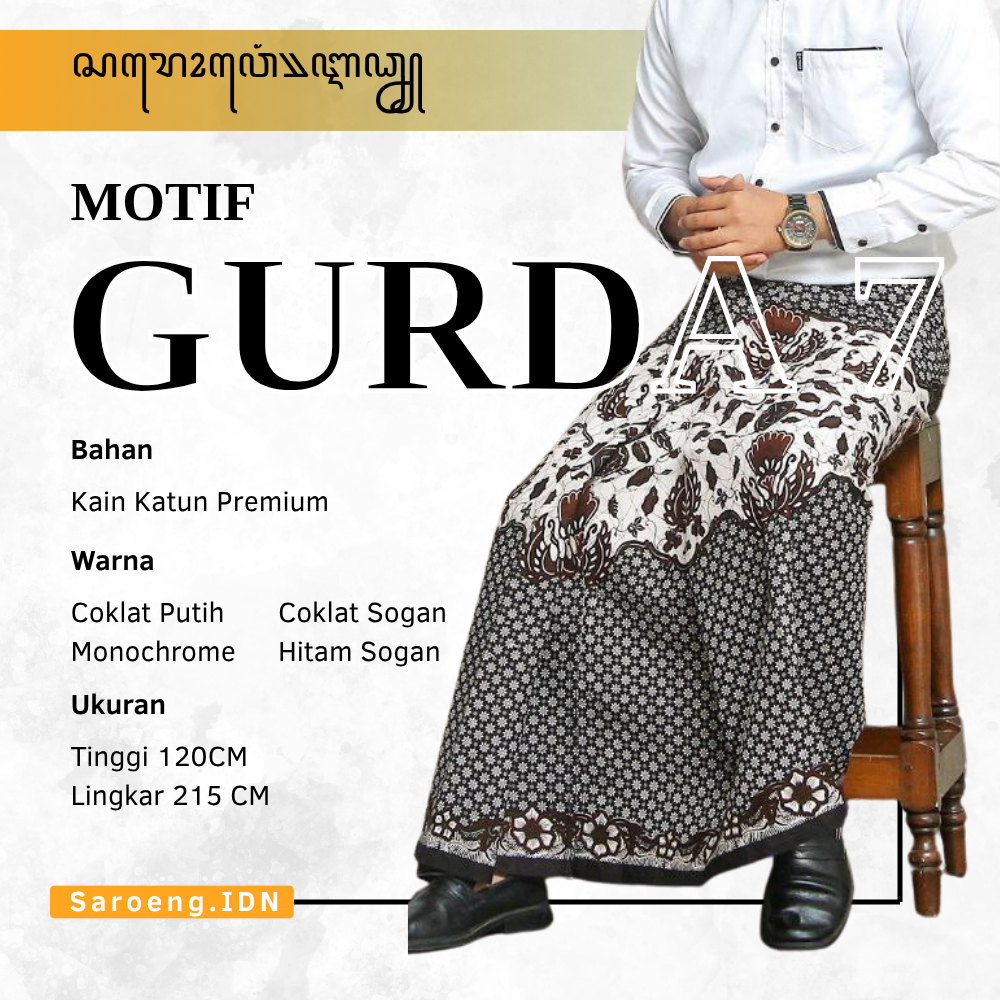 KATUN Premium ผ้าซิ่นผู้ชายสําหรับผู้ใหญ่พร้อม Gurda 7 Motif - ผ้าคอตตอน - ผ้าซิ่นระดับพรีเมียม - ผ้