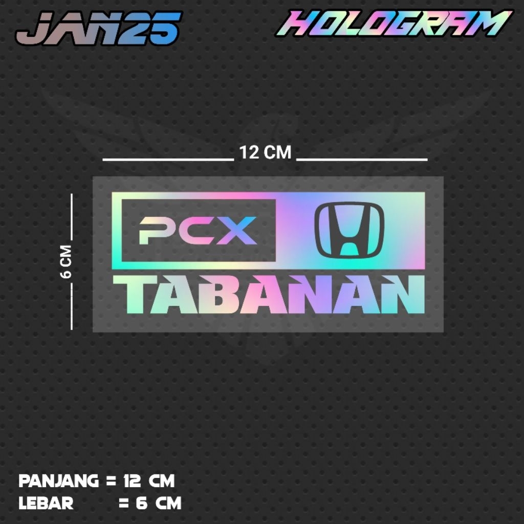 สติ๊กเกอร์ตัด PCX TANAN / JAN25 BLI
