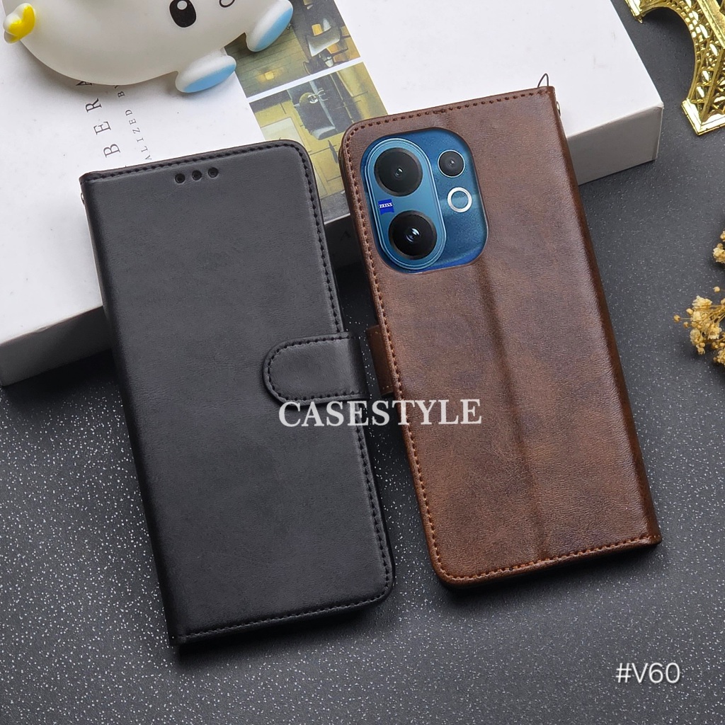 Vivo V60 Vivo V50 Vivo V50 Lite Vivo V40 5G Vivo V40 Pro Vivo V40 Lite Case Leather Case Flip Leathe