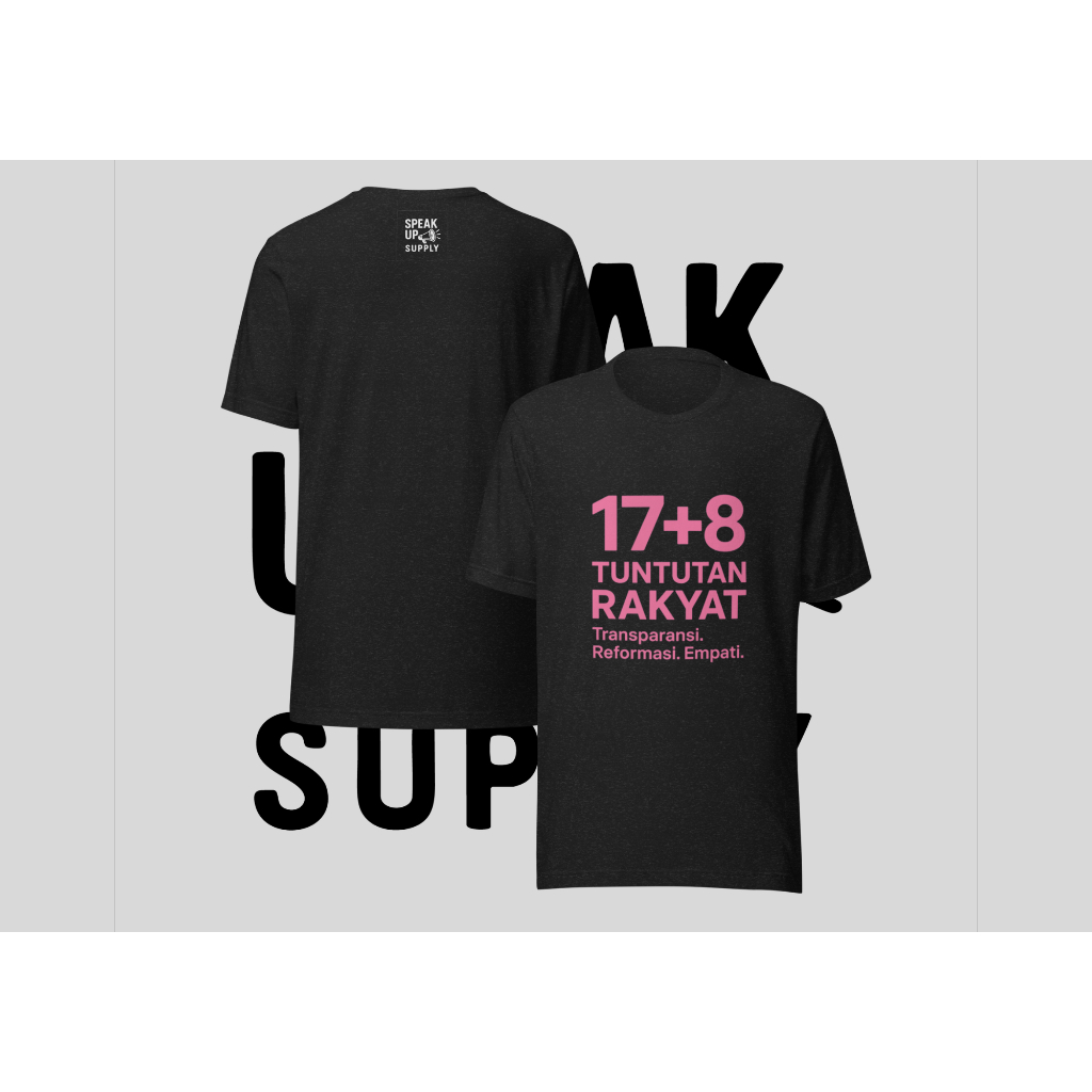 เสื้อยืด 17+8 ลิงค์ของคน POLITICAL T-SHIRT REVOLUTION T-SHIRT STUDENT เสื้อยืด UNISEX T-SHIRT