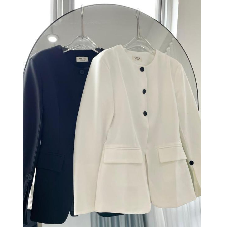 TOP 4852 ผู้หญิง BLAZER TOP ผู้หญิงสํานักงาน BLOUSE JACKET ผู้หญิง FORMAL BLAZER CLOTHES