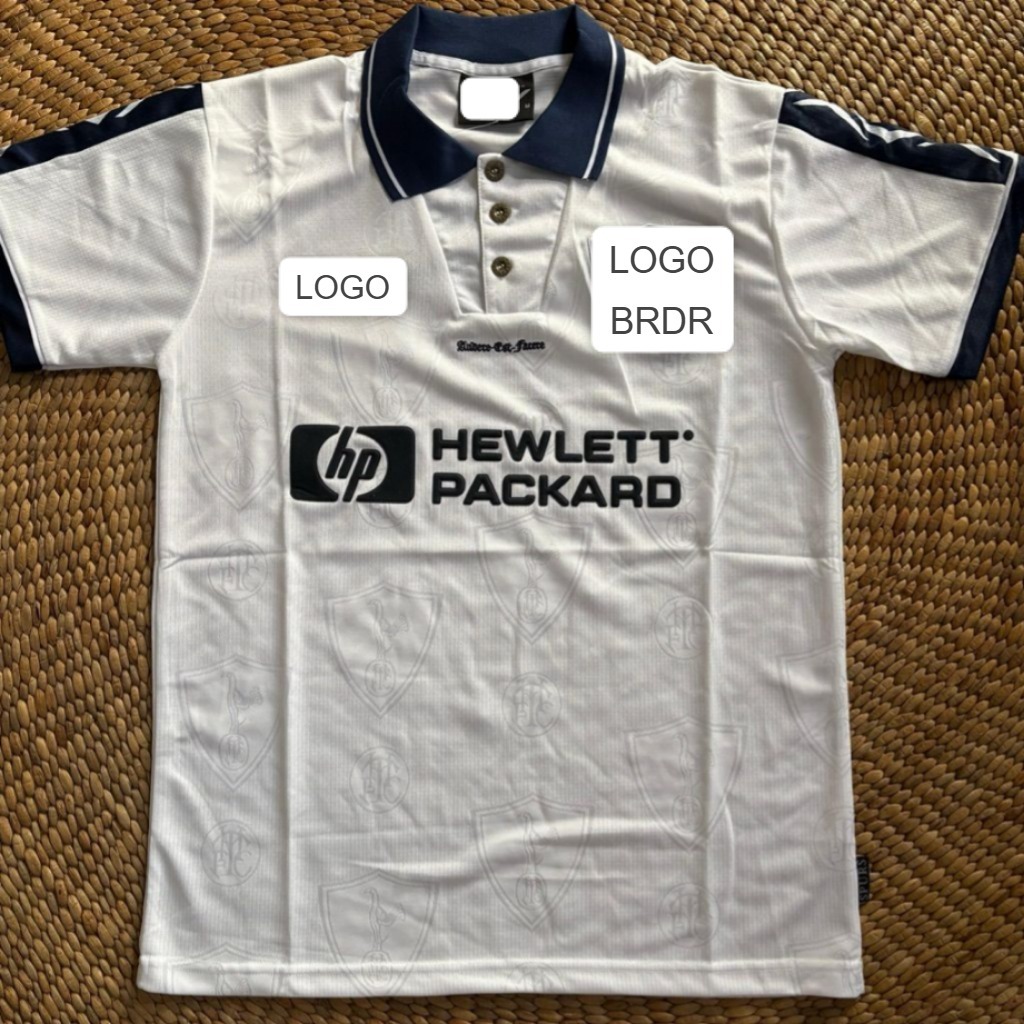 SPURS HOME RETRO JERSEY 1995 1996 COLLAR