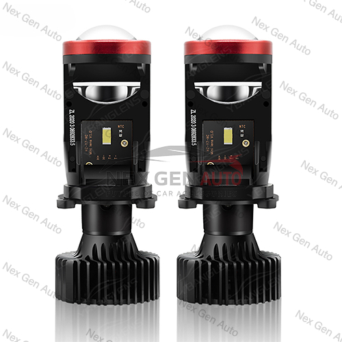Y7D Super Bright H4 Mini Projector ไฟ LED สําหรับรถยนต์และรถจักรยานยนต์