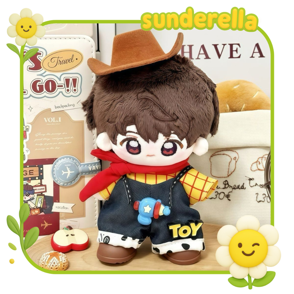 COWBOY TOY STORY SET เสื้อผ้าตุ๊กตา LABUBU [ 15 ซม. ]