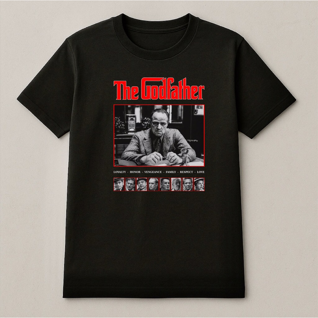 เสื้อยืด Godfather เสื้อยืด Flim The Godfather เสื้อยืด distro ไซส์ S - 3XL