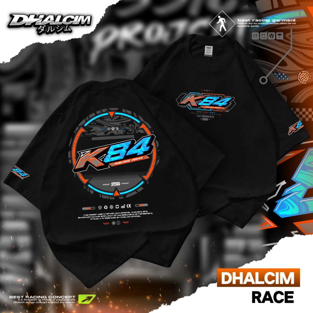 K84 CRF DISTRO T-SHIRT FUL COTTON 24S THICK, K84 RACE DISTRO T-SHIRT, K84 CRF RACING T-SHIRT, CRF K8