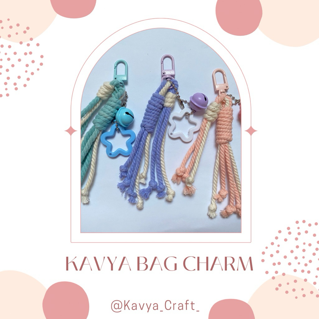 GANTUNGAN Kavya Bag Charm - ไม้แขวนเสื้อกระเป๋าสุนทรียศาสตร์