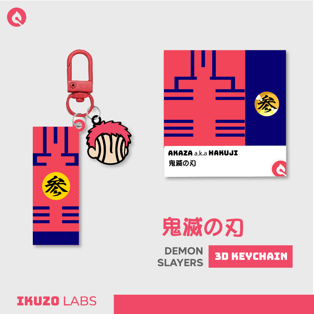 GANTUNGAN HP KAZA HAKUJI DOUMA 3D KEYCHAIN DEMON SLAYER PHONESTRAP INFINITY CASTLE โทรศัพท์แขวน