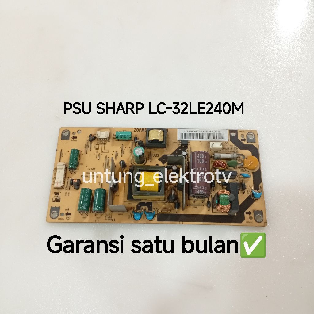 PSU TV SHARP LC-32LE240M POWER SUPPLY REGULATOR TV SHARP LC-32LE240M