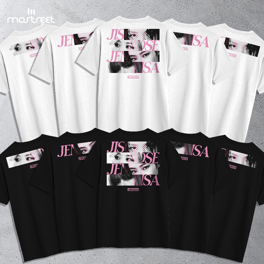 เสื้อยืด Mostreet 24S l blackpink detline world tour l blackpink tur 2025 V7 BLACK