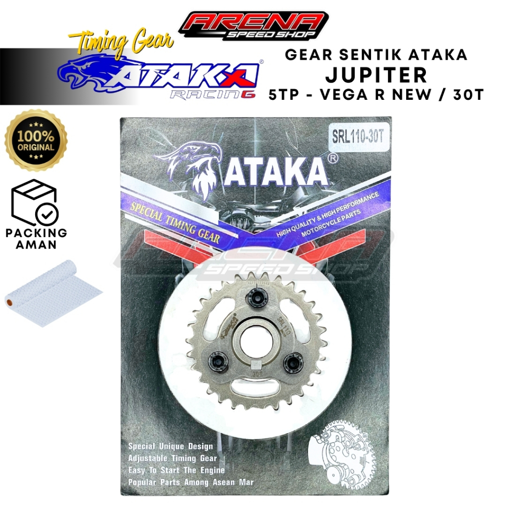 ATAKA Racing Timing Gear 30T Adjustable JUPITER - Original Vega R Timing Gear 5TP