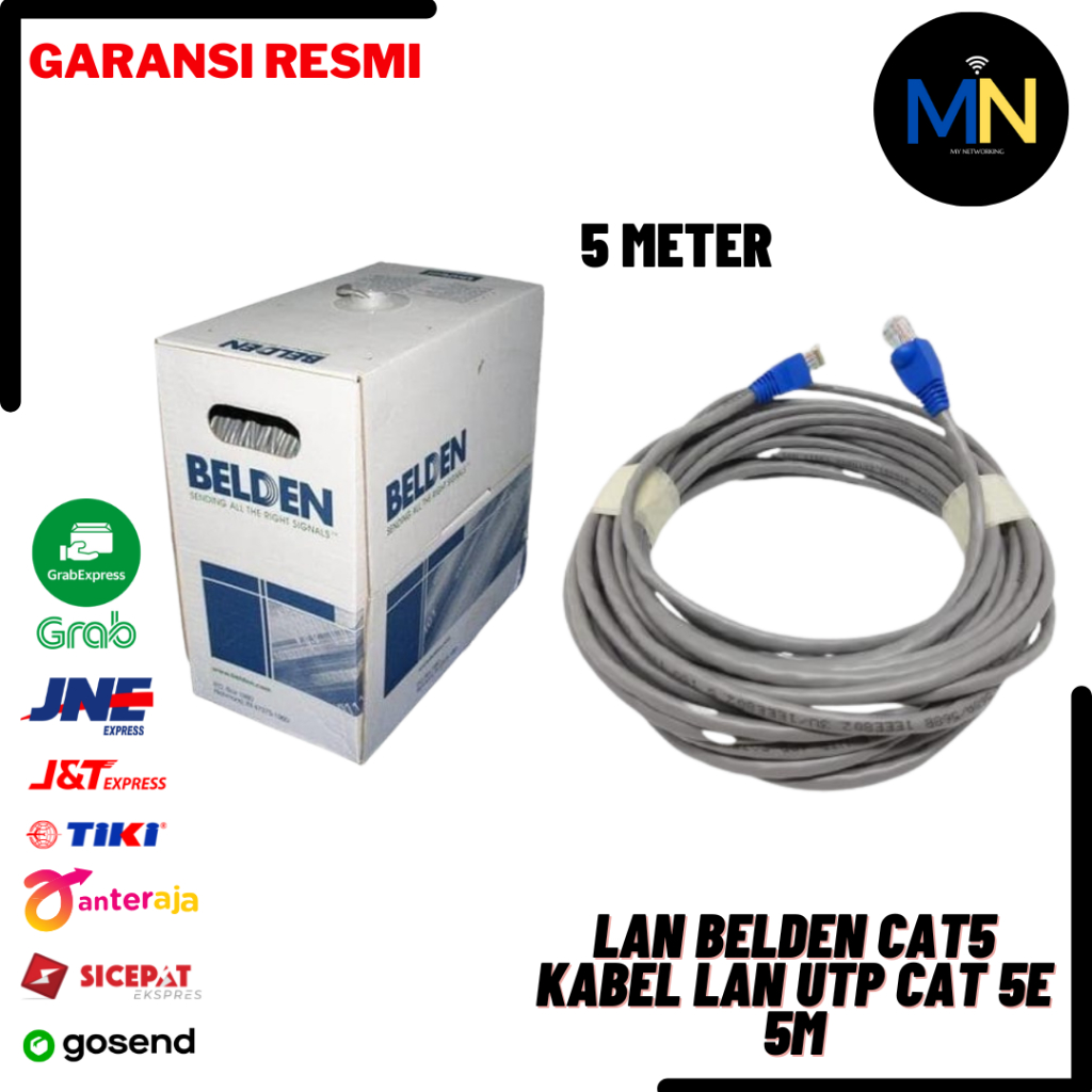 สาย LAN UTP Cat 5e 5m สาย UTP Cat5e ยาว 5 เมตร