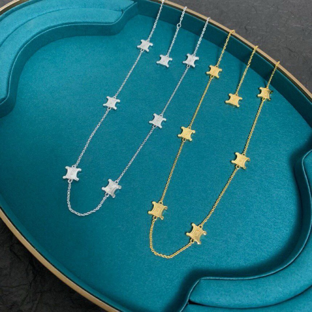 สร้อยคอไทเทเนียม NINFIVE CLN โลโก้ Small Around คุณภาพระดับพรีเมียม