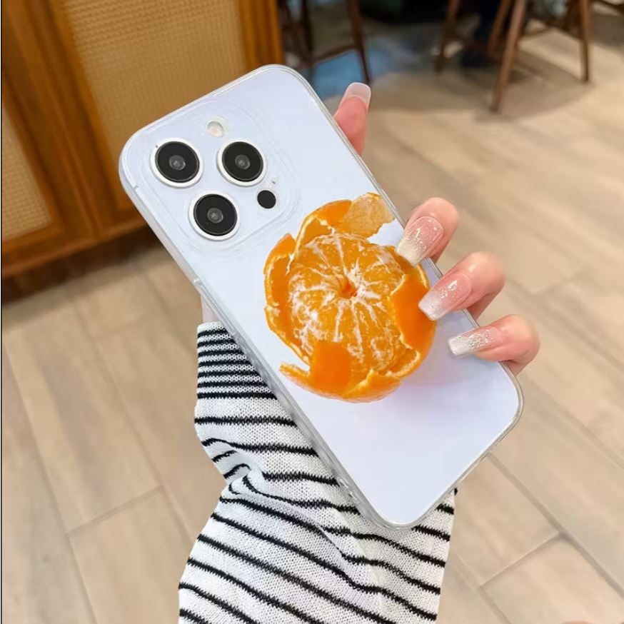 เคส TPU โปร่งใสพร้อมที่เก็บสีส้ม AESTHETIC เหมาะสําหรับ Mi10T/Mi10T Mi11 LITE/PRO/Mi13T/13T PRO/6A/8