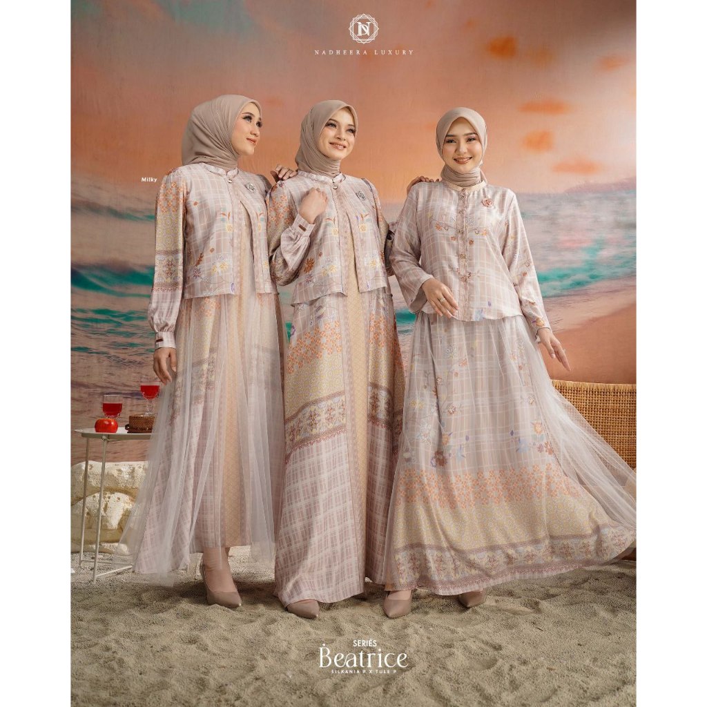 ใหม่ล่าสุด GAMIS // BEATRICE DRESS STYLE 1 NADHEERA LUXURY DRESS // NADHEERA LUXURY DRESS // DRESS /