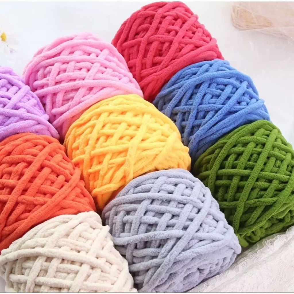 เส้นด้าย Chenille / เส้นด้าย Chenille ขนาดใหญ่ต่อม้วน