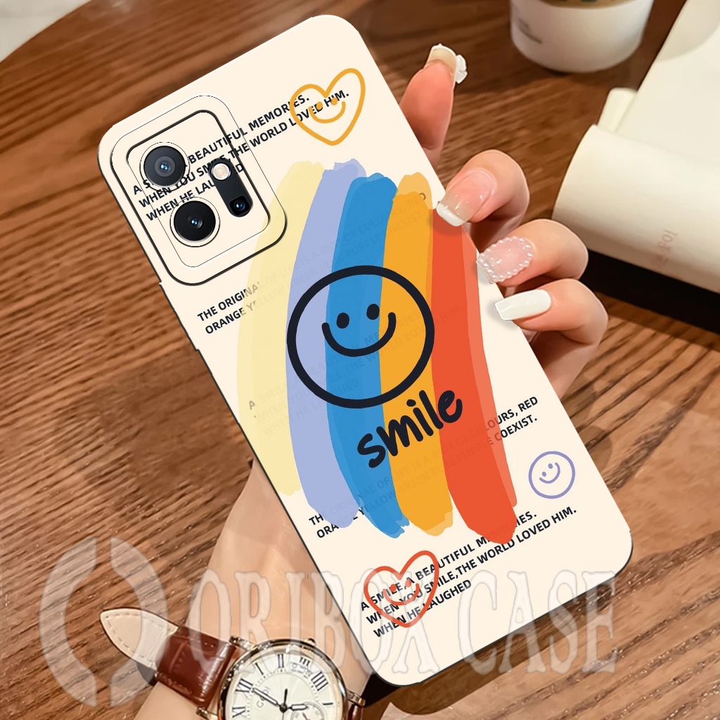 HP เคส VIVO Y75 5G / T1 5G ล่าสุด - Smile Case Motif - เคส VIVO T1 5G / Y75 5G Softcase - VIVO Y75 5