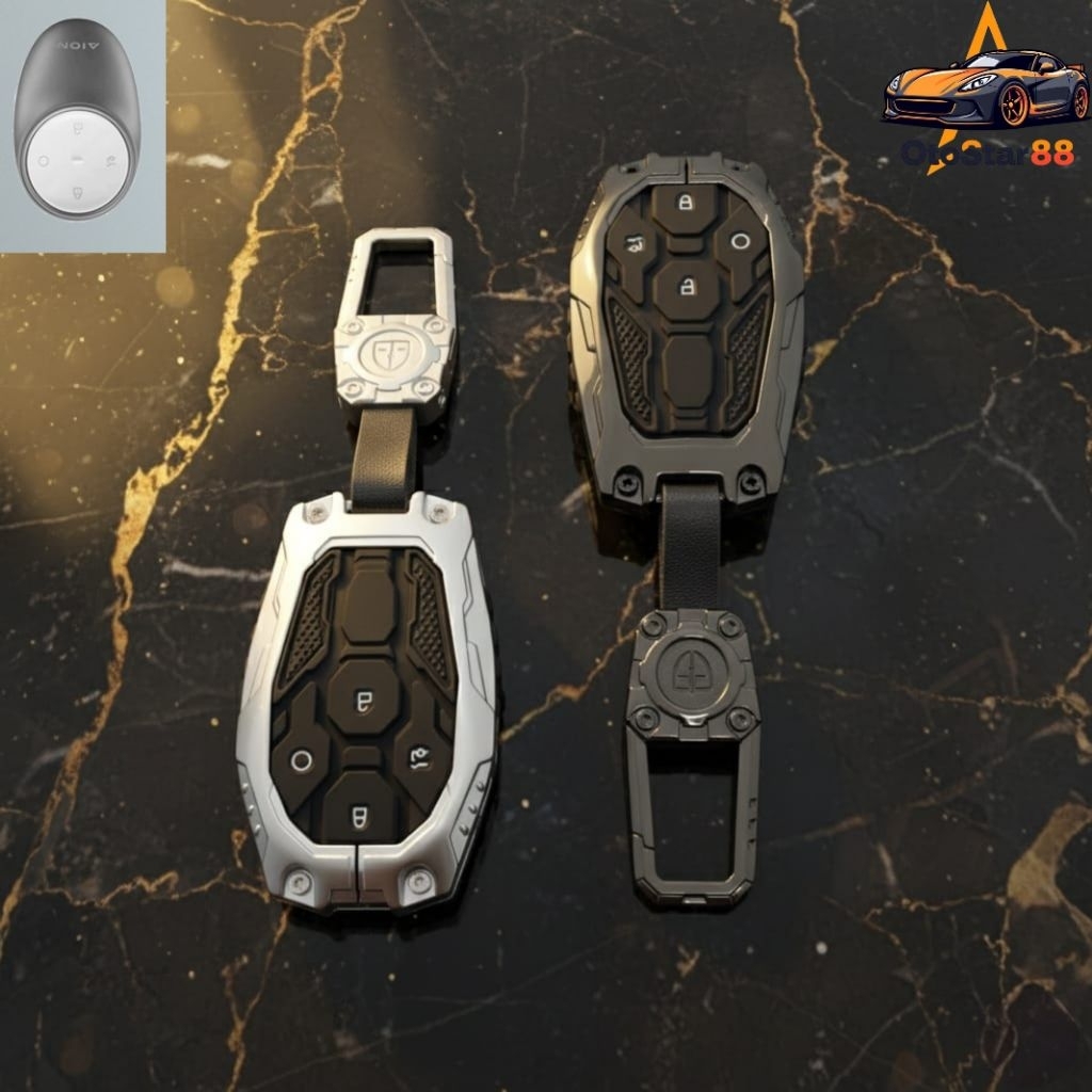 ปลอกกุญแจรถ ปลอกกุญแจรถสําหรับ GAC AION V AION UT สังกะสีอัลลอยด์โลหะ + วัสดุซิลิโคน