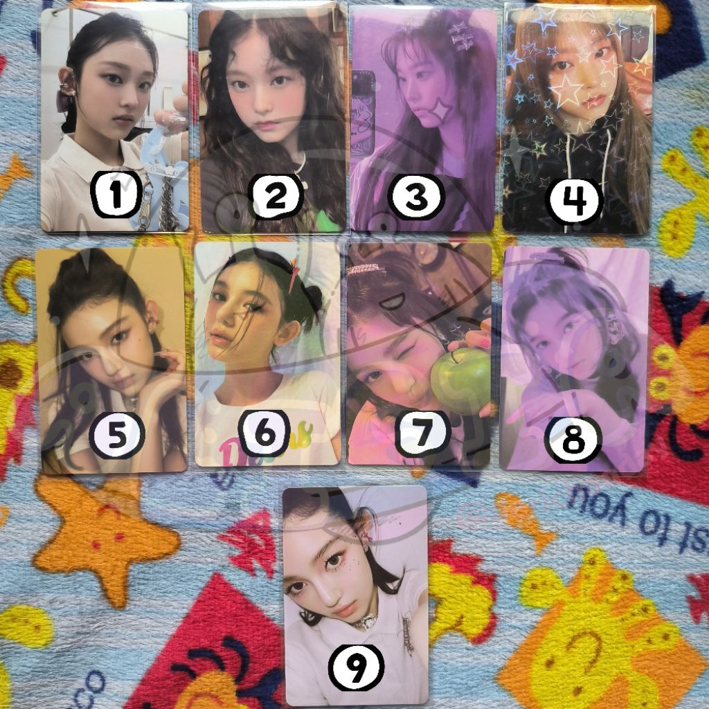 PC PHOTOCARD HAERIN DANIEL ใหม่กางเกงยีนส์ NJZ NJ