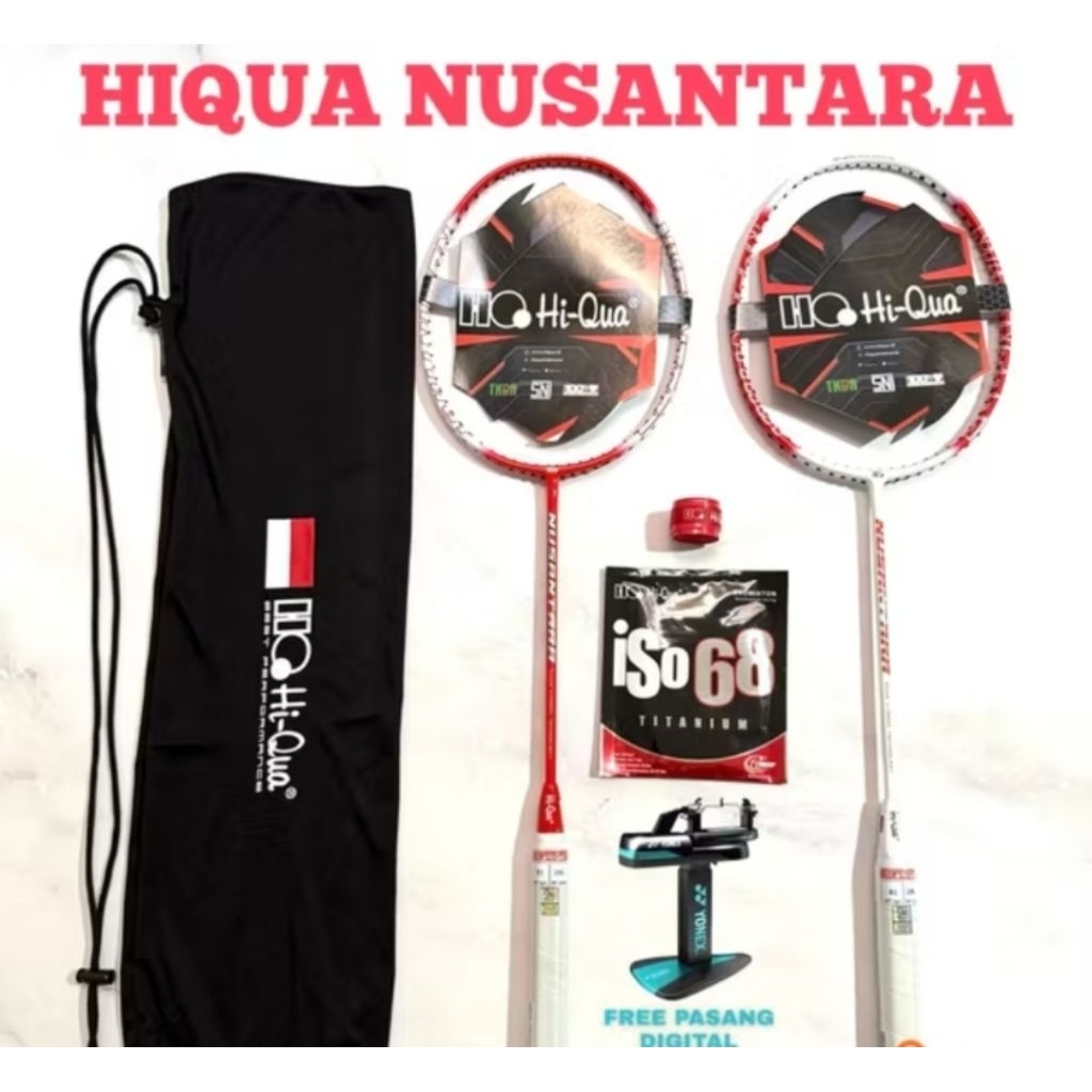 MERAH HIQUA NUSANTARA 30LBS ไม้แบดมินตัน / ต้นฉบับ Hiqua Nusantara 30LBS ไม้สีแดง