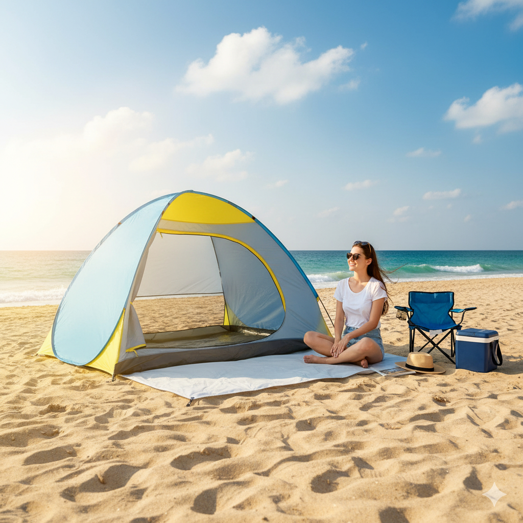 TENDA SPEEDS LX 018-10 BEACH AUTOMATIC | ติดตั้งด่วน เต็นท์ป๊อปอัพ ความจุ 3 คน | ต่อต้าน ยูวี & ใช้ง