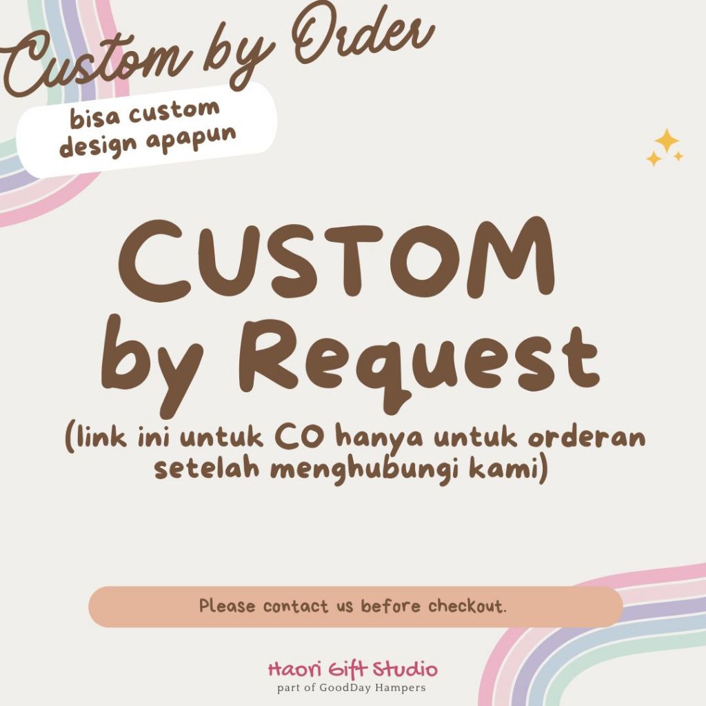 CUSTOM by Request - by.haori x Haori Gift Studio สติ๊กเกอร์แพทช์กันน้ําไม่กันน้ํา