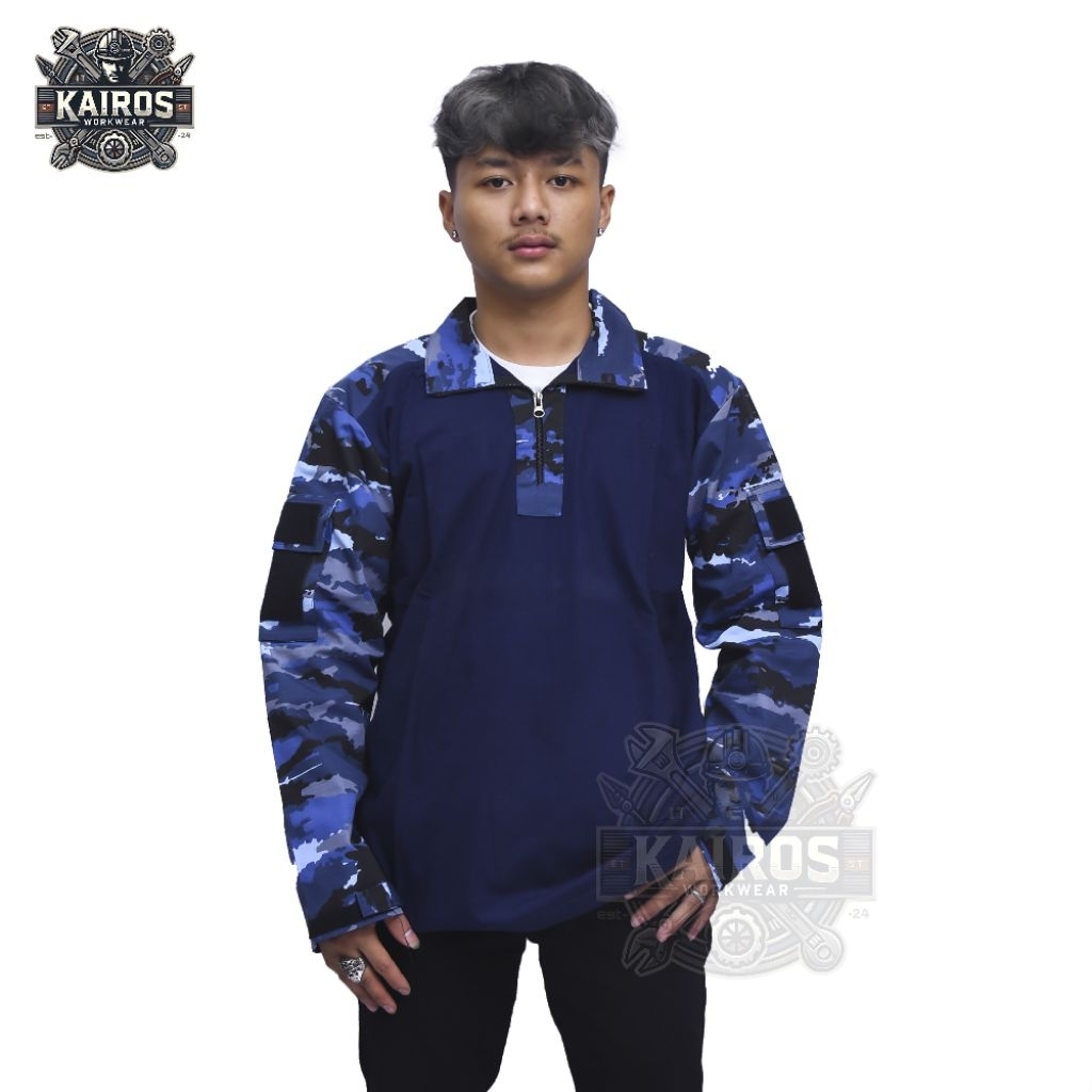 KEMEJA KAIROS - TACTICAL BDU SHIRT AU CAMO MILITARY COMBAT SHIRT