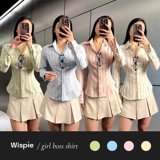 Shinee.Wear - MONEY fitted shirt kemeja slimfit stripe wanita katun salur karet / wispie / kemeja pres body / kemeja katun / kemeja kasual / kemeja wanita / kemeja salur / kemeja polos / kemeja / kemeja pas body / kemeja viral / kemeja stripe