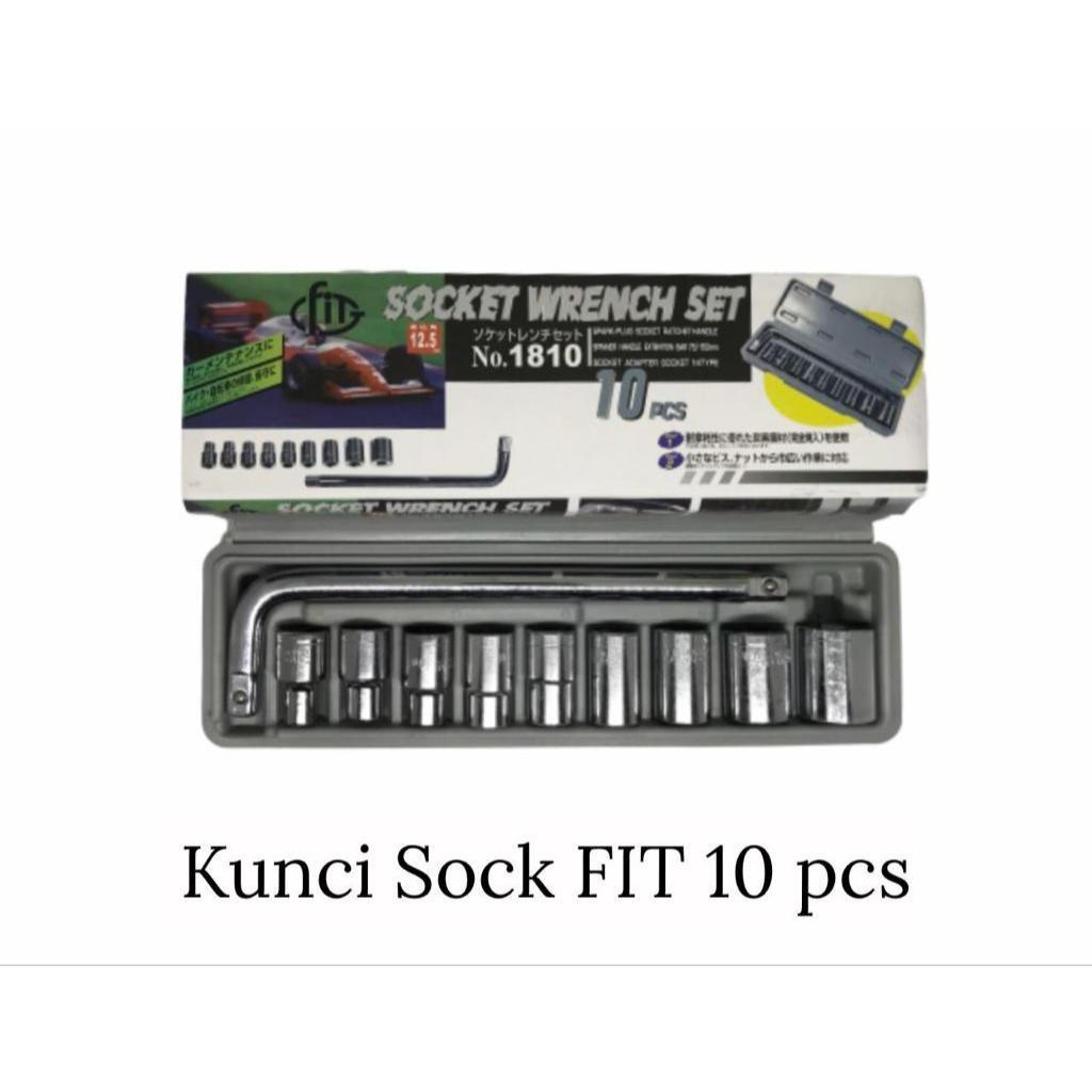 ชุดประแจกระบอก FIT 10 ชิ้น / ชุดประแจกระบอก Fit 1/2" 10 ชิ้น