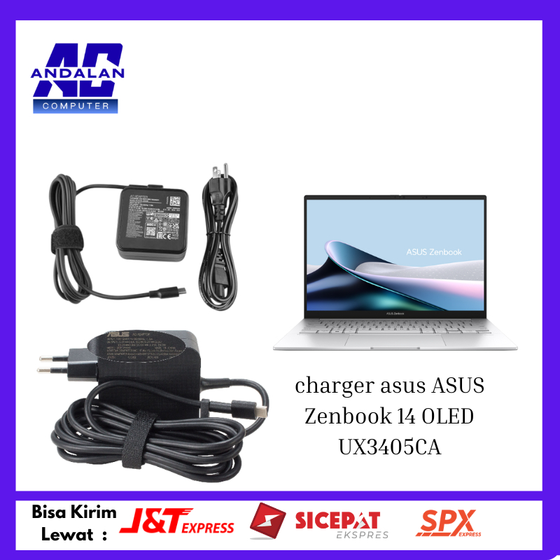 Asus ASUS Zenbook 14 OLED UX3405CA 20V 3.25A USB Type C 65W รับประกัน 3 เดือน (เปลี่ยนใหม่)