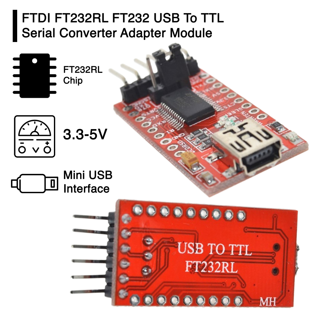 FTDI FT232RL FT232 USB เป็นโมดูลอะแดปเตอร์แปลง TTL Serial
