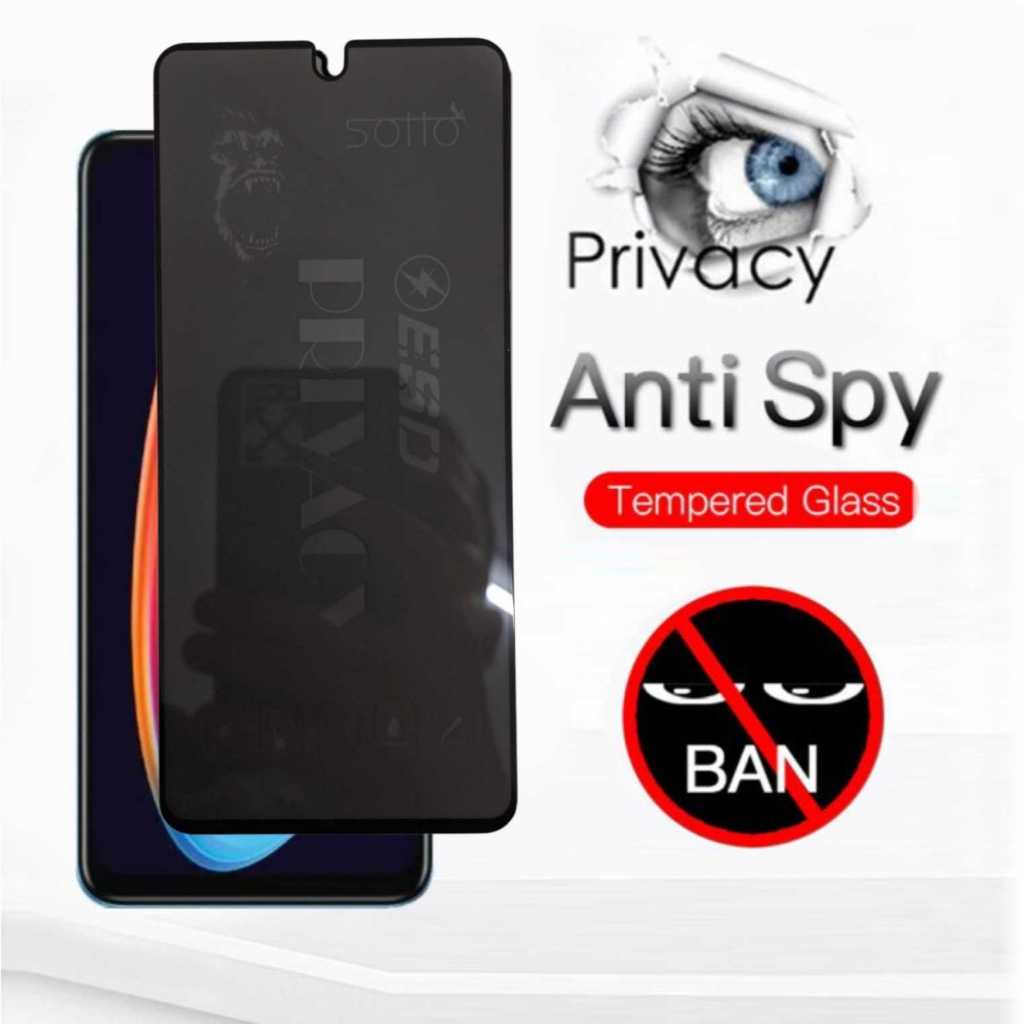 Anti Spy Glass Oppo A59 F1S F11 Pro Reno 2 2F 3 5 5K 5F 6 6z 7E 7z 7SE 8 8T Lite 4G 5G กระจกนิรภัยคว