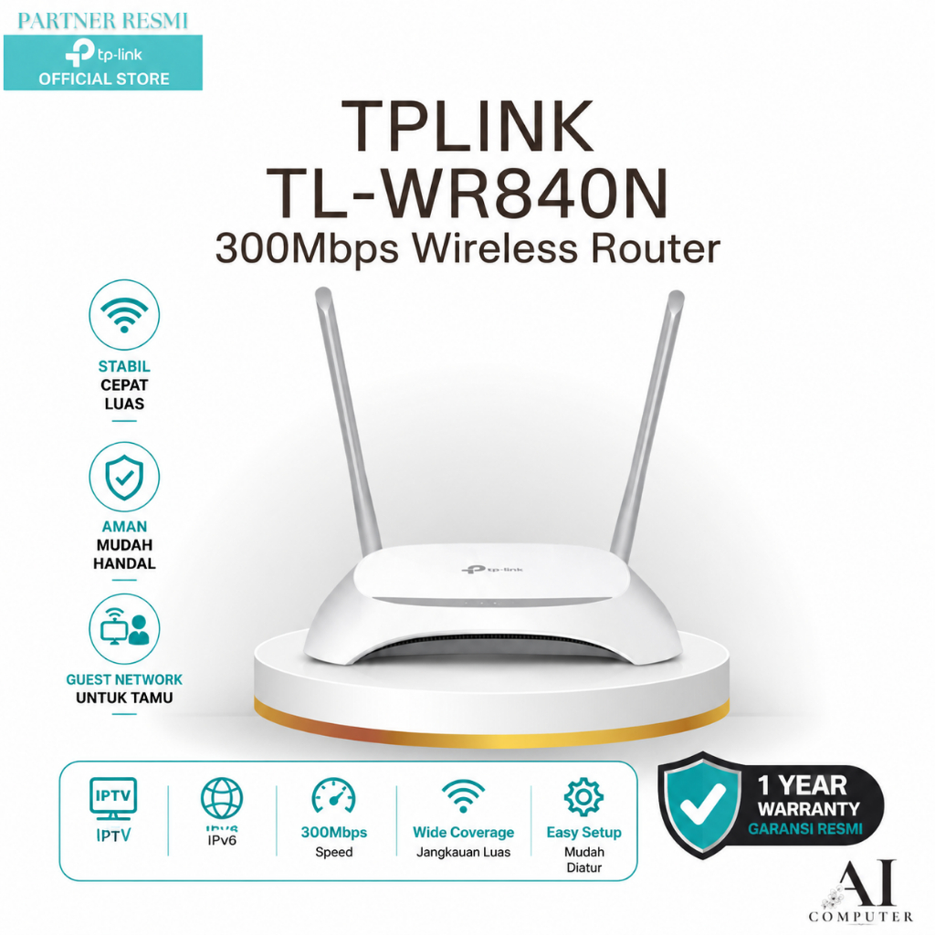 TP-LINK TL-WR840N 300Mbps