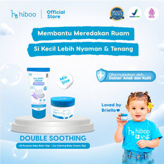 Hiboo Special Bundling All Purpose Baby Balm 15g & Zzz Deep Sleep Baby Cream 15g – Calming Baby Balsem Salep Anak Bayi A00