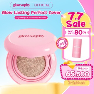 [2IN1 FREE CLAY STICK] Glowsophy Cover Glow Serum Cushion Long Lasting All Day - Healthy Glow Finish Cushion Ringan dengan Medium Coverage Menyamarkan Pori-Pori dan Garis Halus Cushion Kulit Asia Foundation Waterproof Make Up Setting Hasil Akhir Glowing