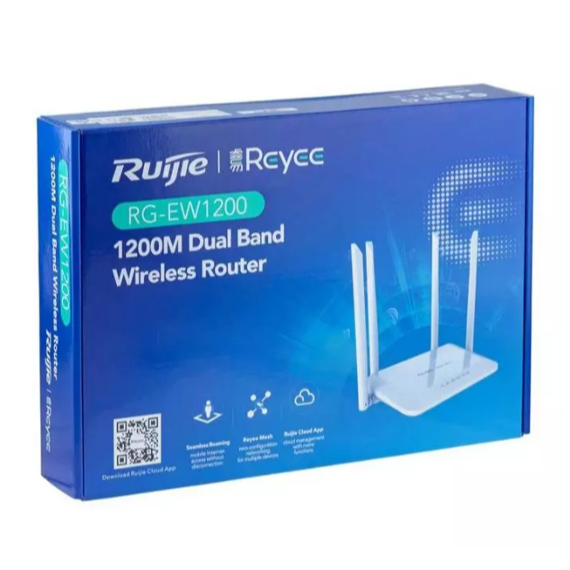 Ruijie Reyee EW1200 Dual Band WiFi Router AC1200 Wireless Mesh Gigabit Signal Booster